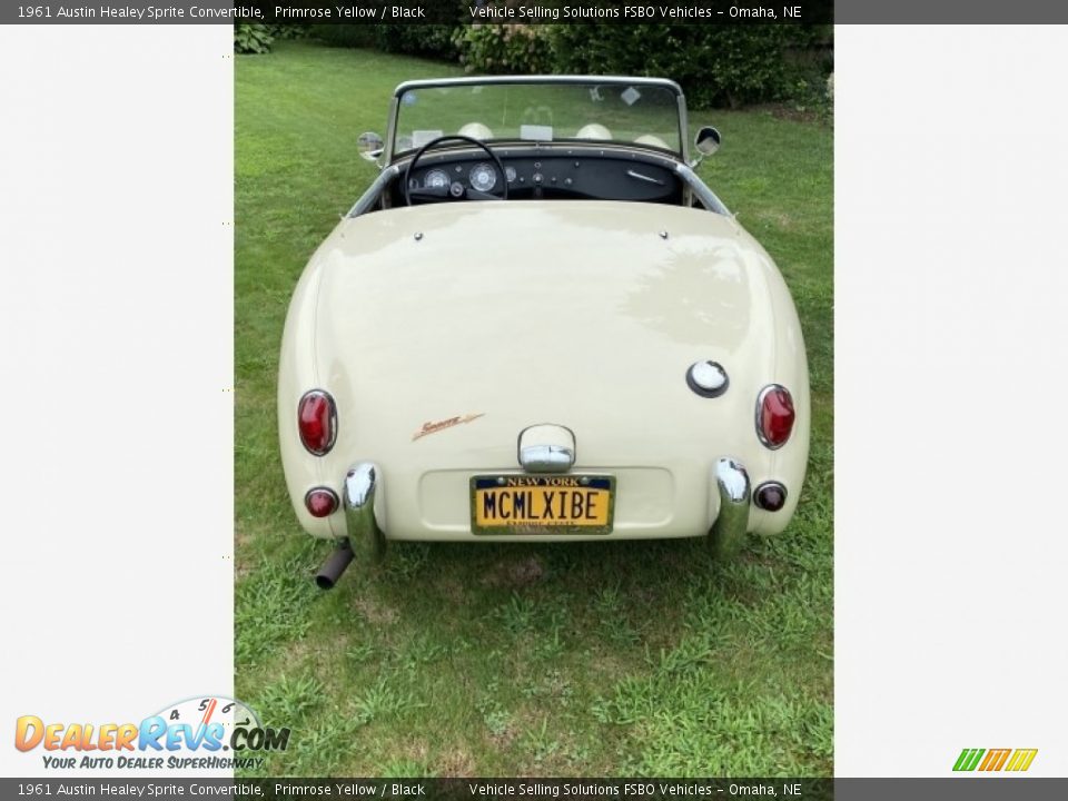 1961 Austin Healey Sprite Convertible Primrose Yellow / Black Photo #15