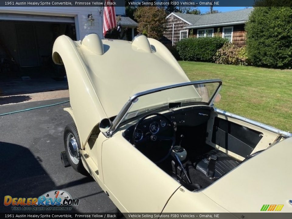 1961 Austin Healey Sprite Convertible Primrose Yellow / Black Photo #17