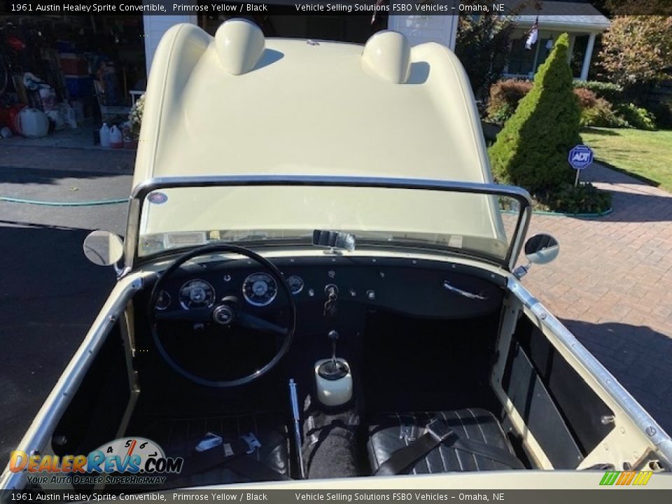 1961 Austin Healey Sprite Convertible Primrose Yellow / Black Photo #18