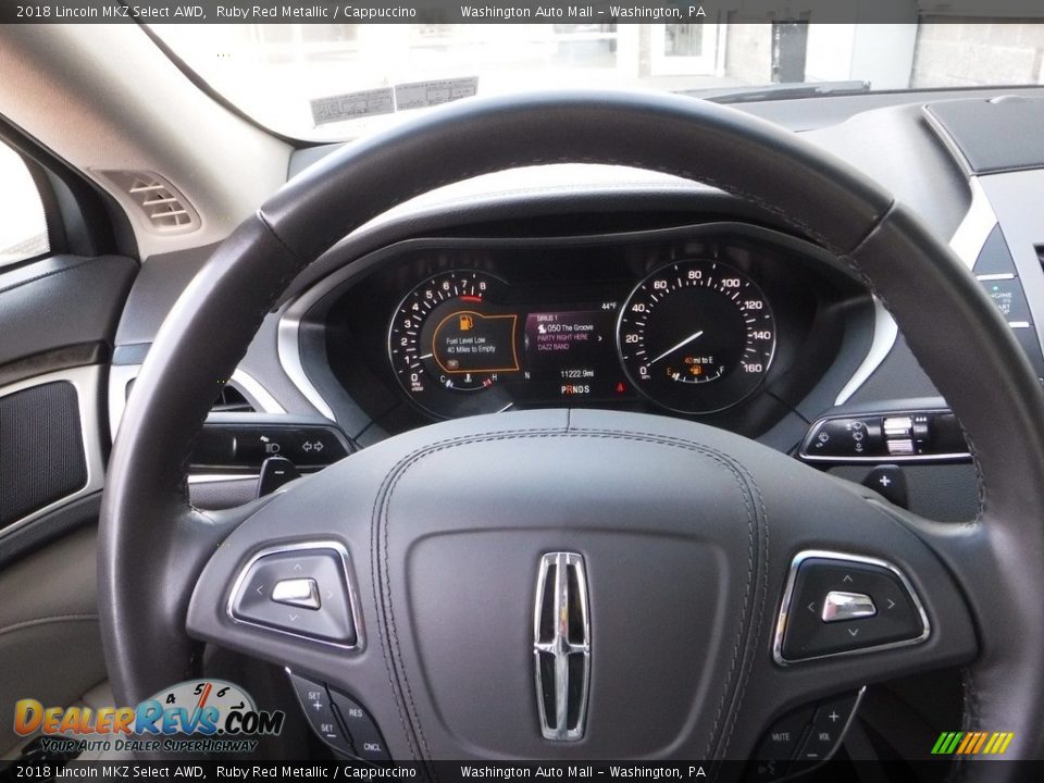 2018 Lincoln MKZ Select AWD Steering Wheel Photo #25
