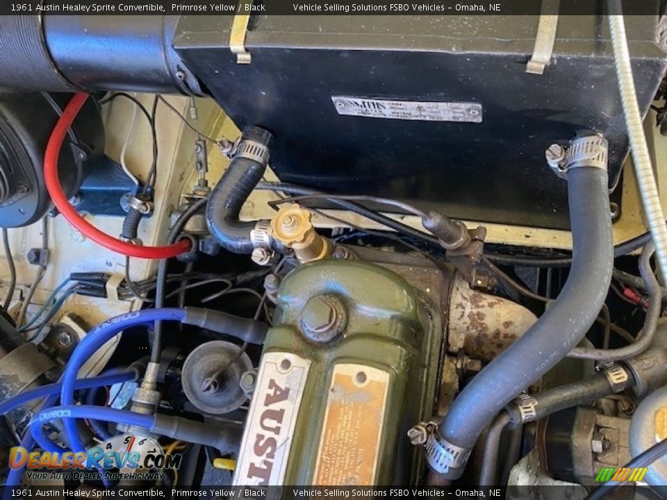 1961 Austin Healey Sprite Convertible 948cc OHV 8-Valve 4 Cylinder Engine Photo #25