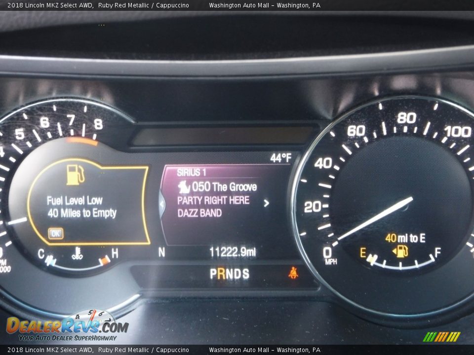 2018 Lincoln MKZ Select AWD Gauges Photo #30