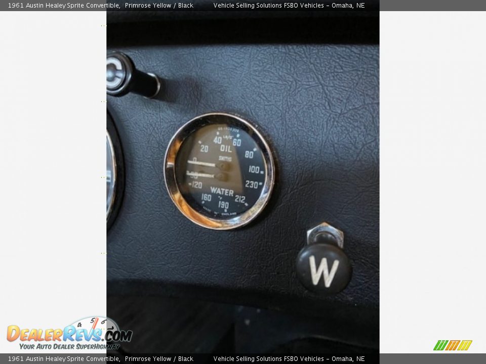 1961 Austin Healey Sprite Convertible Gauges Photo #34