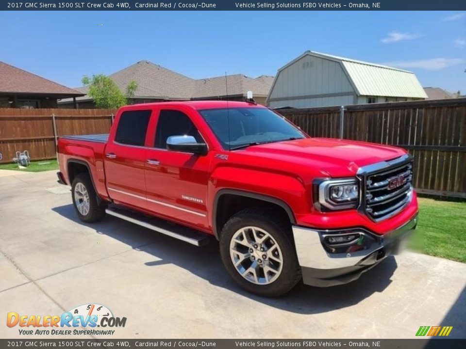 2017 GMC Sierra 1500 SLT Crew Cab 4WD Cardinal Red / Cocoa/­Dune Photo #1