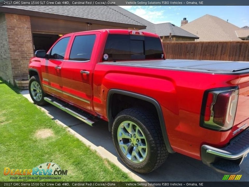 2017 GMC Sierra 1500 SLT Crew Cab 4WD Cardinal Red / Cocoa/­Dune Photo #2