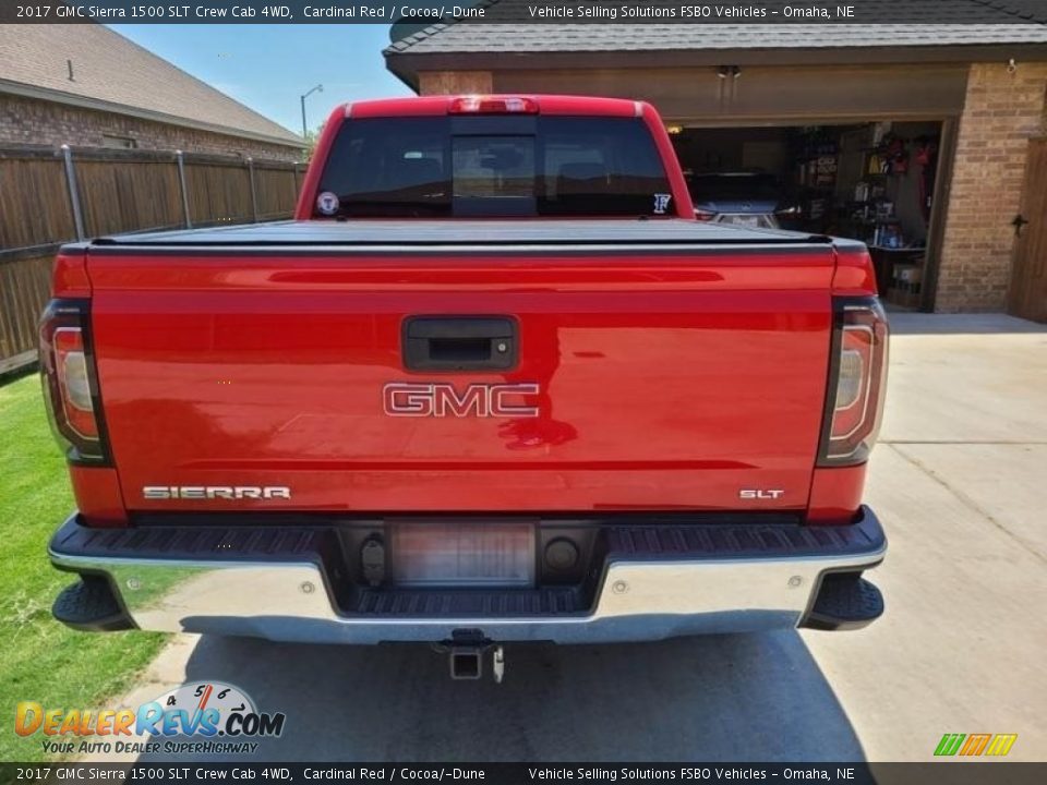 2017 GMC Sierra 1500 SLT Crew Cab 4WD Cardinal Red / Cocoa/­Dune Photo #8