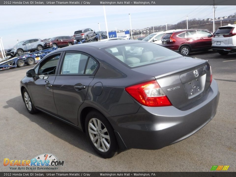 2012 Honda Civic EX Sedan Urban Titanium Metallic / Gray Photo #8