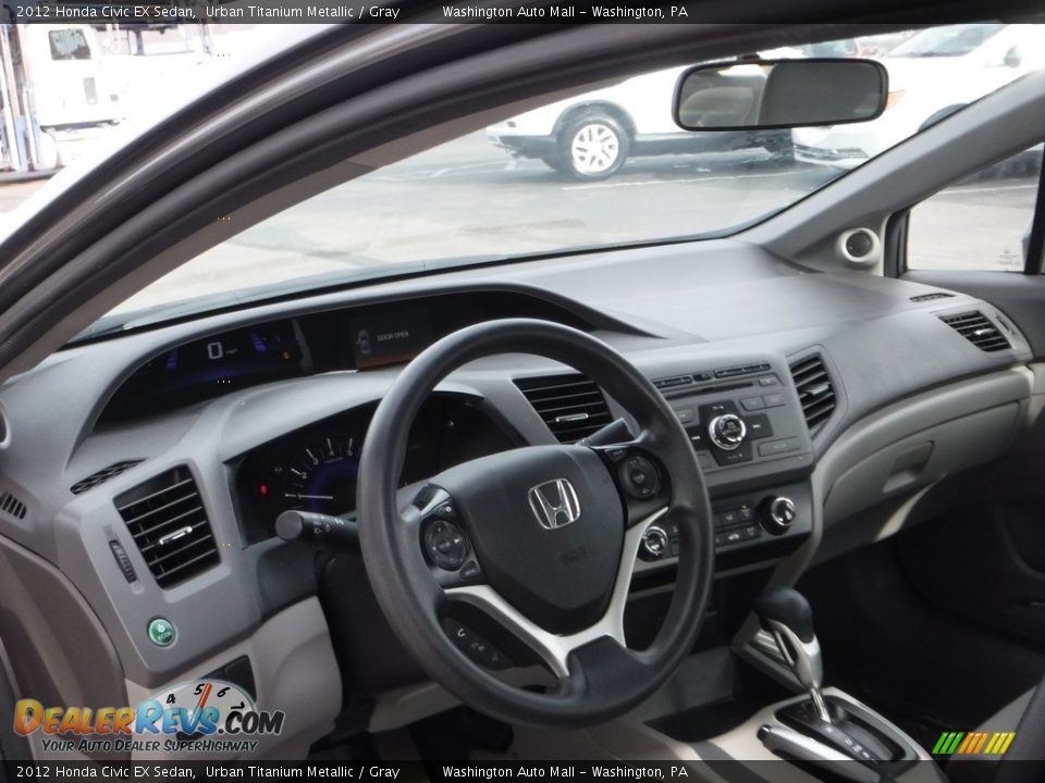 2012 Honda Civic EX Sedan Urban Titanium Metallic / Gray Photo #13