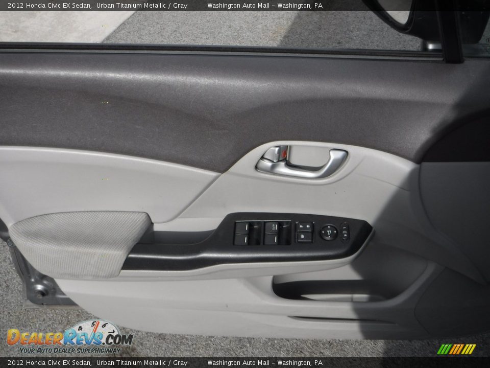 2012 Honda Civic EX Sedan Urban Titanium Metallic / Gray Photo #14