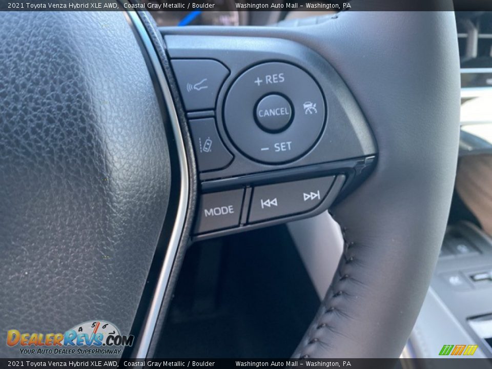 2021 Toyota Venza Hybrid XLE AWD Steering Wheel Photo #7