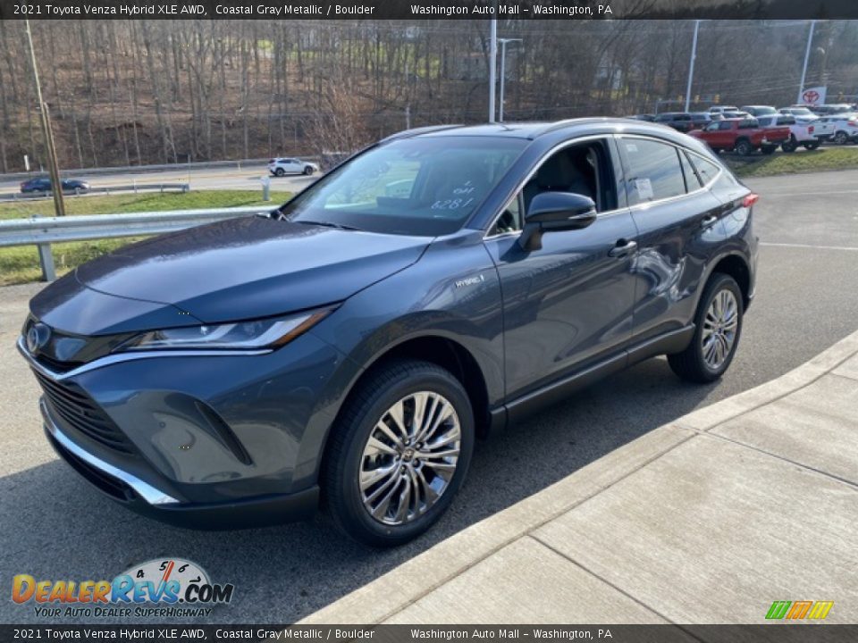 Coastal Gray Metallic 2021 Toyota Venza Hybrid XLE AWD Photo #12