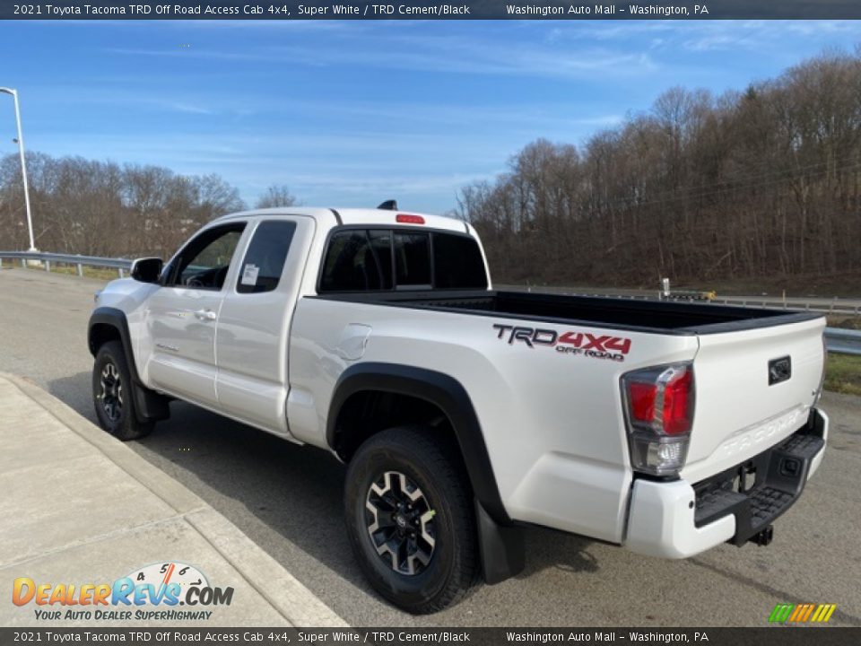 Super White 2021 Toyota Tacoma TRD Off Road Access Cab 4x4 Photo #2