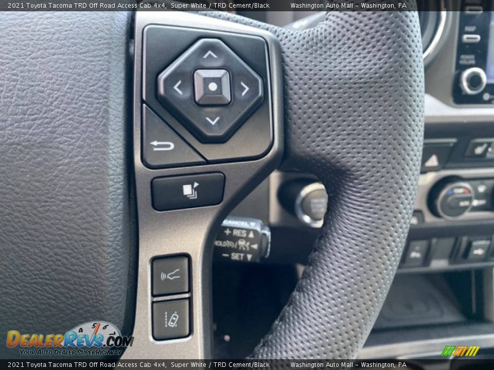 2021 Toyota Tacoma TRD Off Road Access Cab 4x4 Steering Wheel Photo #7