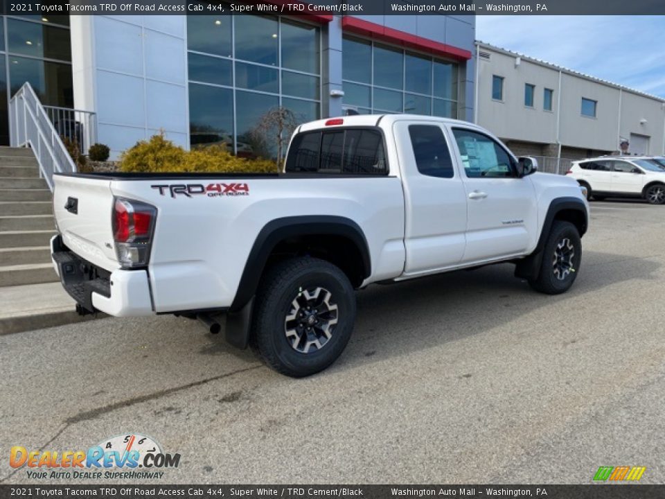 Super White 2021 Toyota Tacoma TRD Off Road Access Cab 4x4 Photo #13