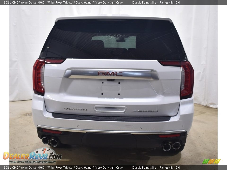 2021 GMC Yukon Denali 4WD White Frost Tricoat / Dark Walnut/­Very Dark Ash Gray Photo #3