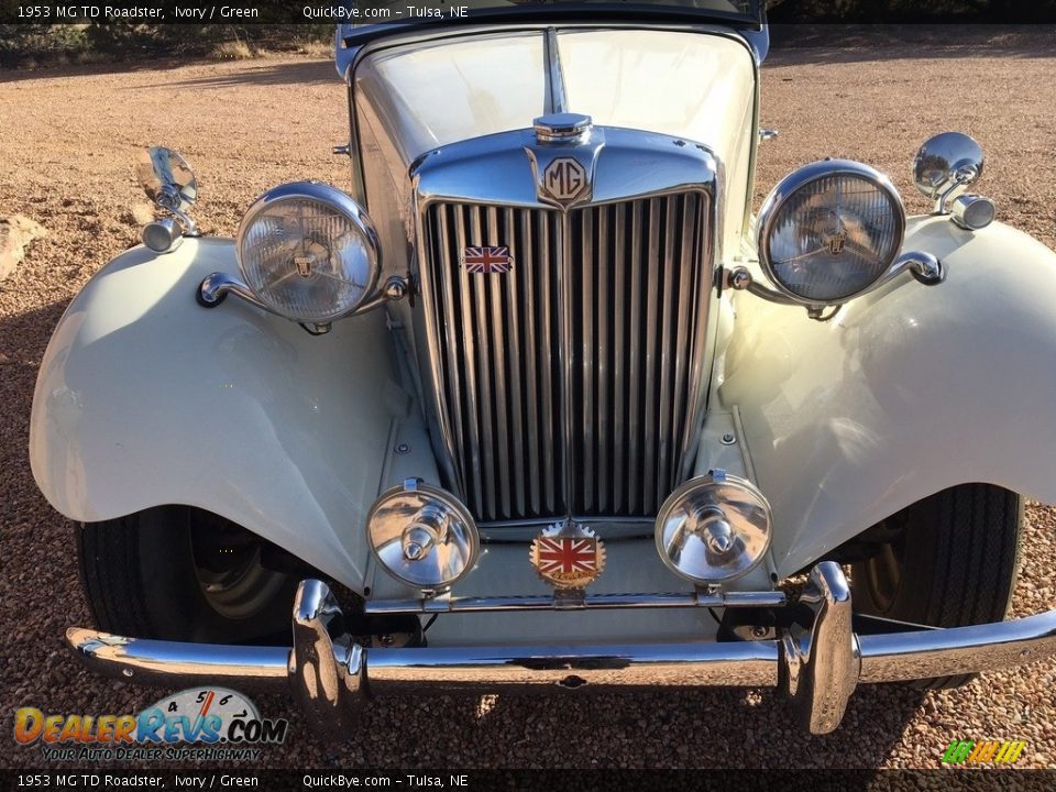 1953 MG TD Roadster Ivory / Green Photo #6