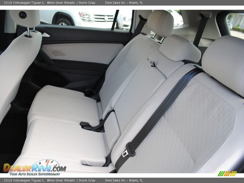 2019 Volkswagen Tiguan S White Silver Metallic / Storm Gray Photo #11