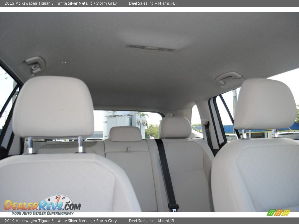 2019 Volkswagen Tiguan S White Silver Metallic / Storm Gray Photo #18