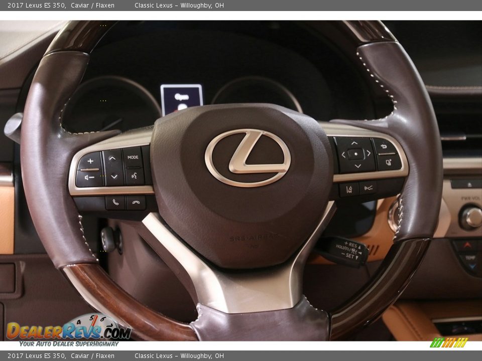 2017 Lexus ES 350 Caviar / Flaxen Photo #7