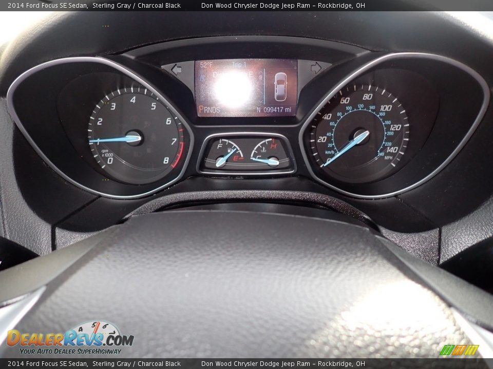 2014 Ford Focus SE Sedan Sterling Gray / Charcoal Black Photo #19