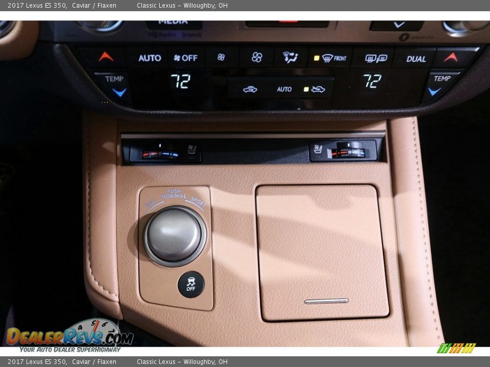 2017 Lexus ES 350 Caviar / Flaxen Photo #17