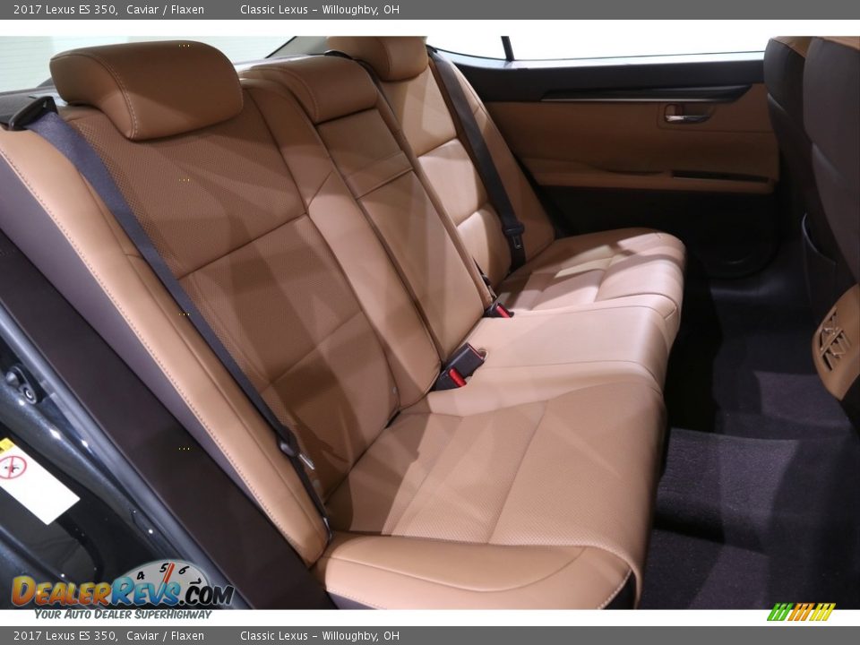 2017 Lexus ES 350 Caviar / Flaxen Photo #19