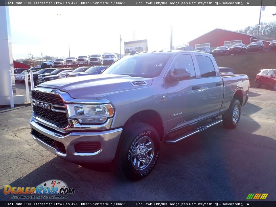 2021 Ram 3500 Tradesman Crew Cab 4x4 Billet Silver Metallic / Black Photo #1