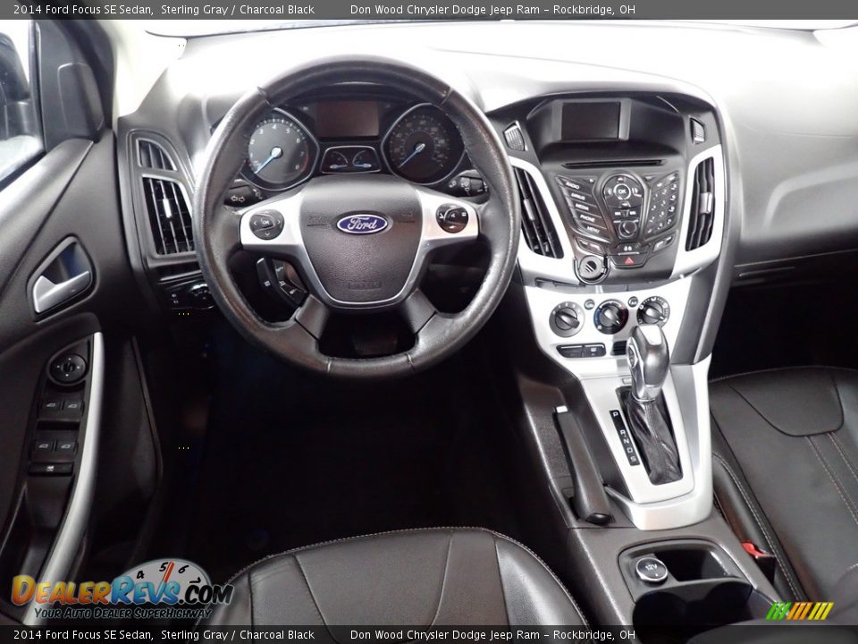 2014 Ford Focus SE Sedan Sterling Gray / Charcoal Black Photo #33