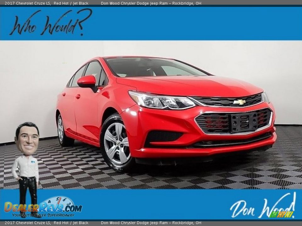 2017 Chevrolet Cruze LS Red Hot / Jet Black Photo #1