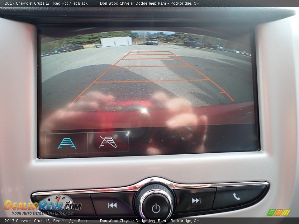 2017 Chevrolet Cruze LS Red Hot / Jet Black Photo #2