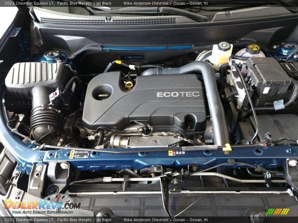 2021 Chevrolet Equinox LT Pacific Blue Metallic / Jet Black Photo #12