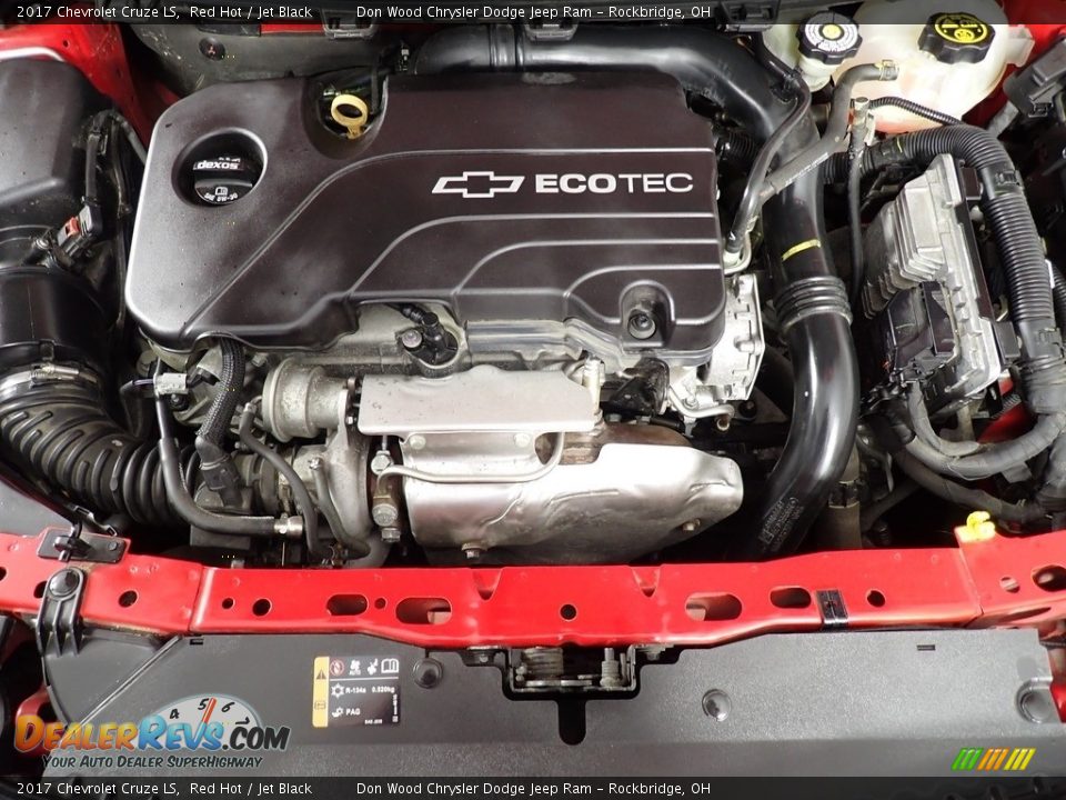 2017 Chevrolet Cruze LS Red Hot / Jet Black Photo #7