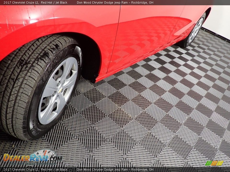 2017 Chevrolet Cruze LS Red Hot / Jet Black Photo #9