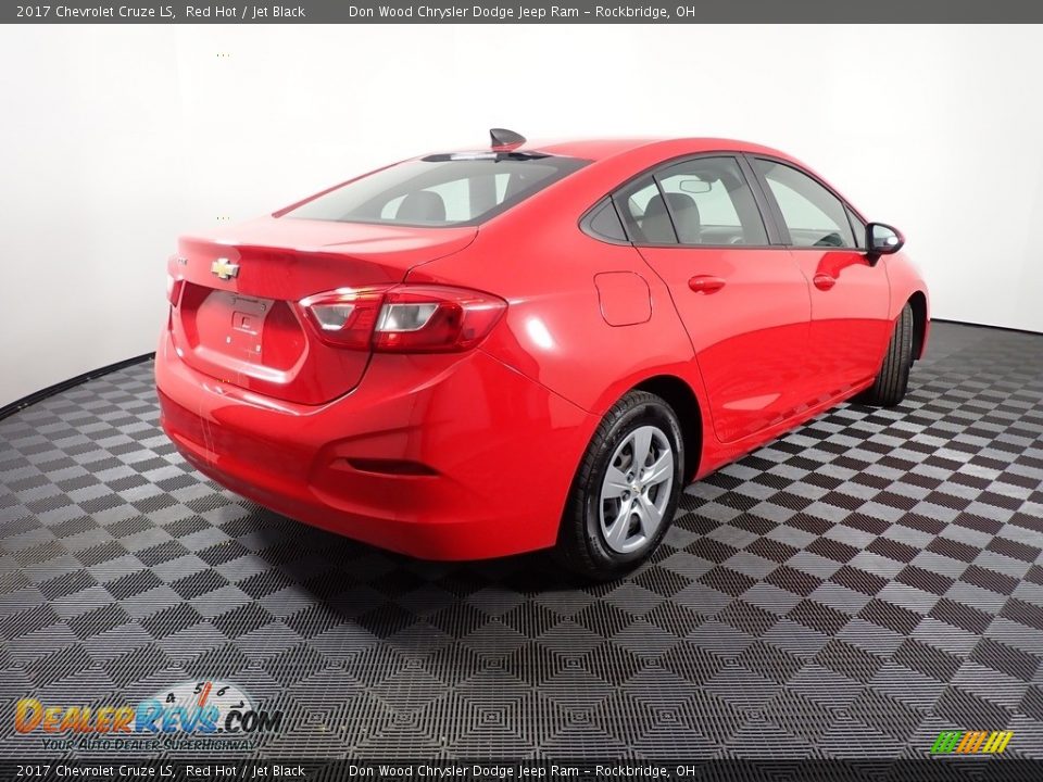 2017 Chevrolet Cruze LS Red Hot / Jet Black Photo #15