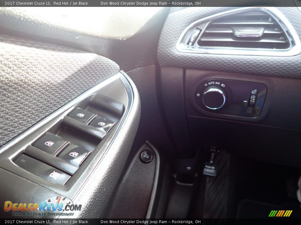 2017 Chevrolet Cruze LS Red Hot / Jet Black Photo #18