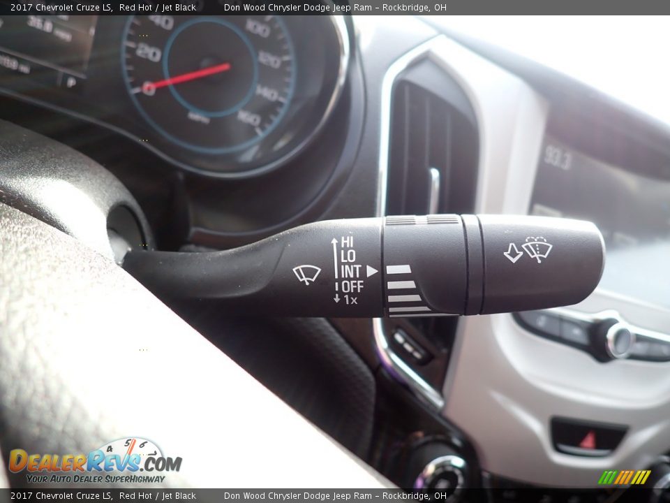 2017 Chevrolet Cruze LS Red Hot / Jet Black Photo #22