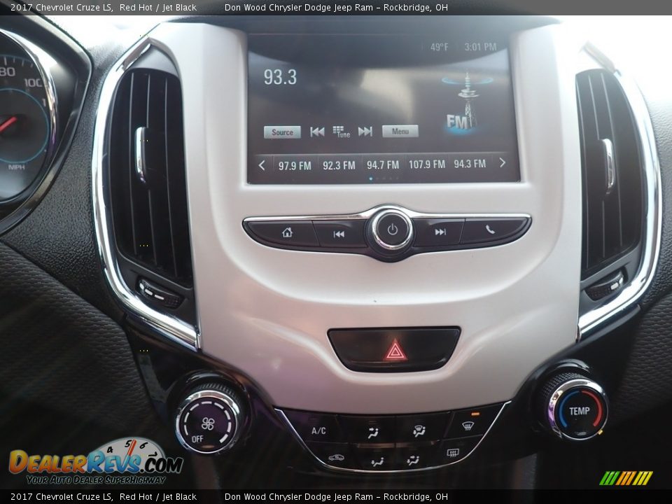 2017 Chevrolet Cruze LS Red Hot / Jet Black Photo #23