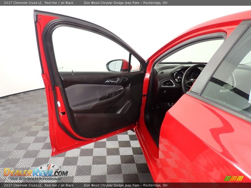 2017 Chevrolet Cruze LS Red Hot / Jet Black Photo #26