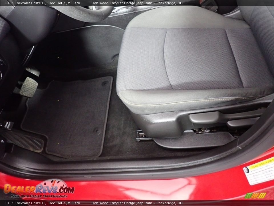 2017 Chevrolet Cruze LS Red Hot / Jet Black Photo #27