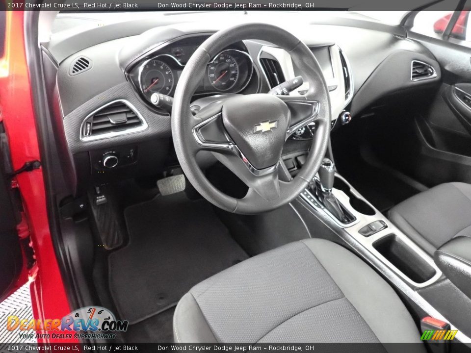 2017 Chevrolet Cruze LS Red Hot / Jet Black Photo #28