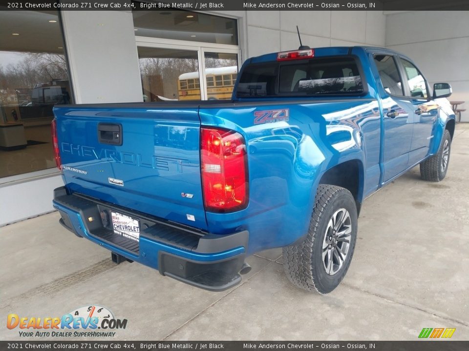 2021 Chevrolet Colorado Z71 Crew Cab 4x4 Bright Blue Metallic / Jet Black Photo #4