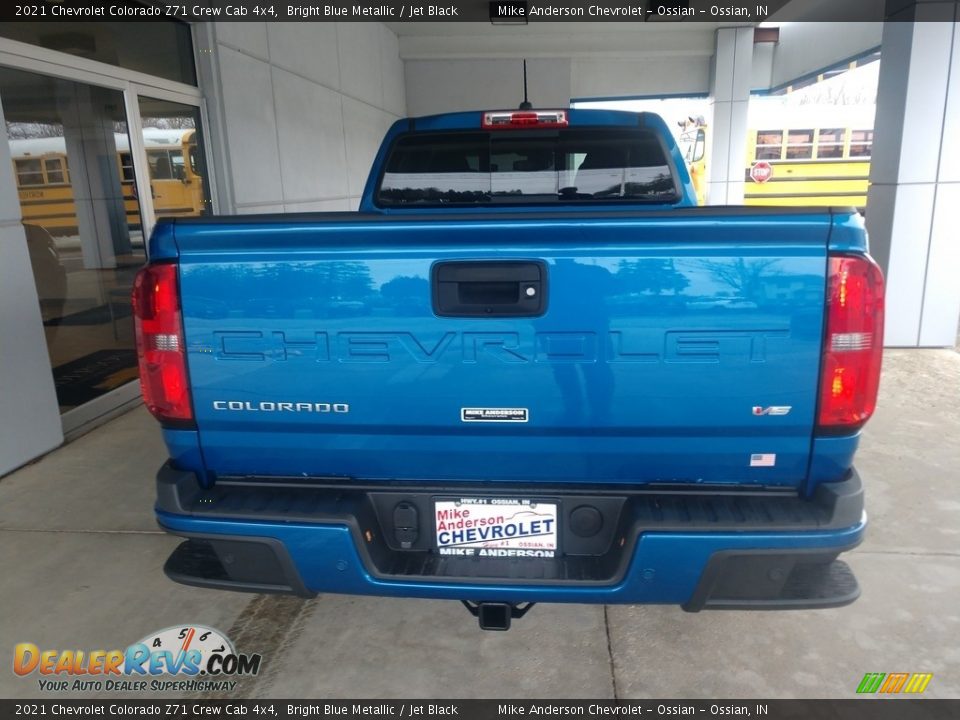 2021 Chevrolet Colorado Z71 Crew Cab 4x4 Bright Blue Metallic / Jet Black Photo #5