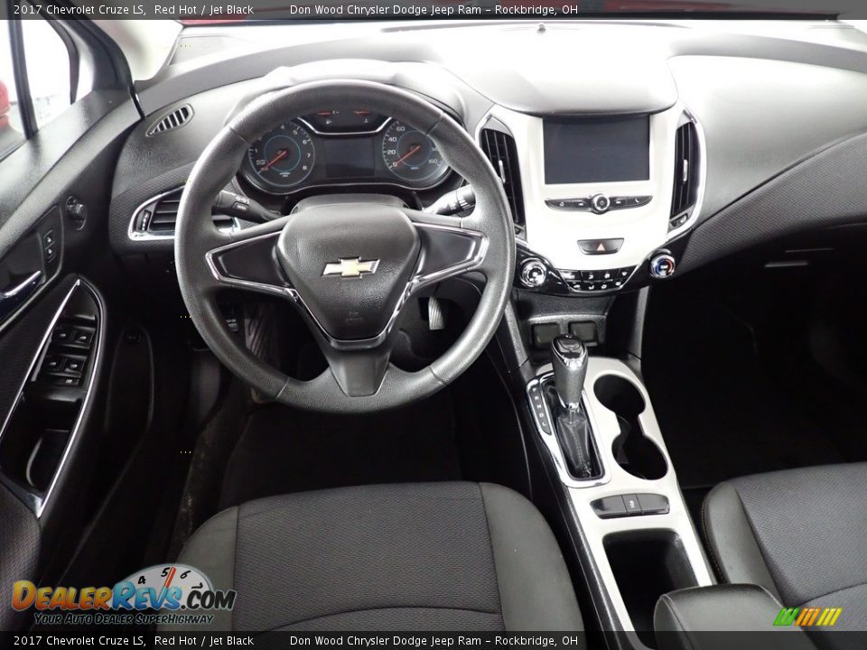 2017 Chevrolet Cruze LS Red Hot / Jet Black Photo #32