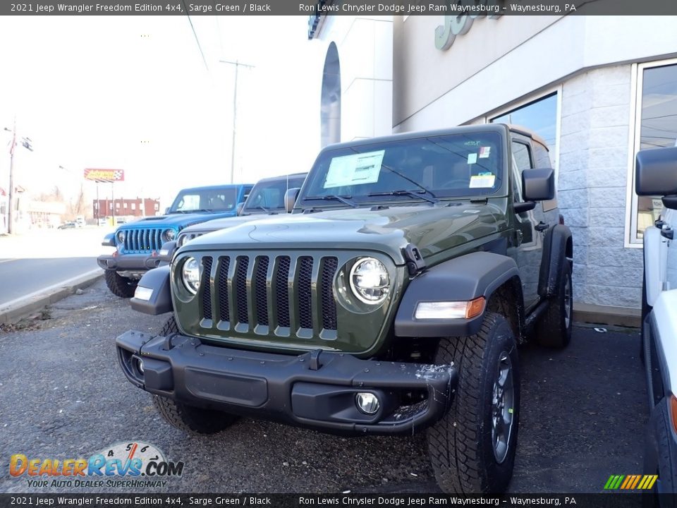 2021 Jeep Wrangler Freedom Edition 4x4 Sarge Green / Black Photo #1