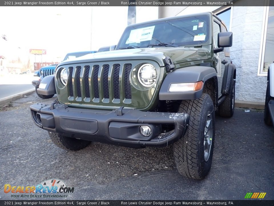 2021 Jeep Wrangler Freedom Edition 4x4 Sarge Green / Black Photo #2