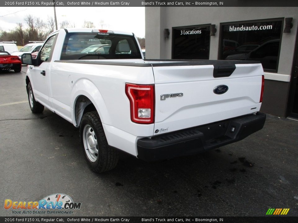 2016 Ford F150 XL Regular Cab Oxford White / Medium Earth Gray Photo #3