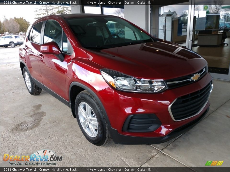 2021 Chevrolet Trax LS Crimson Metallic / Jet Black Photo #2