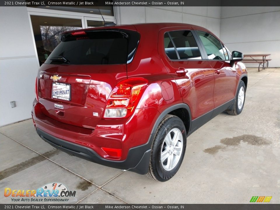 2021 Chevrolet Trax LS Crimson Metallic / Jet Black Photo #4