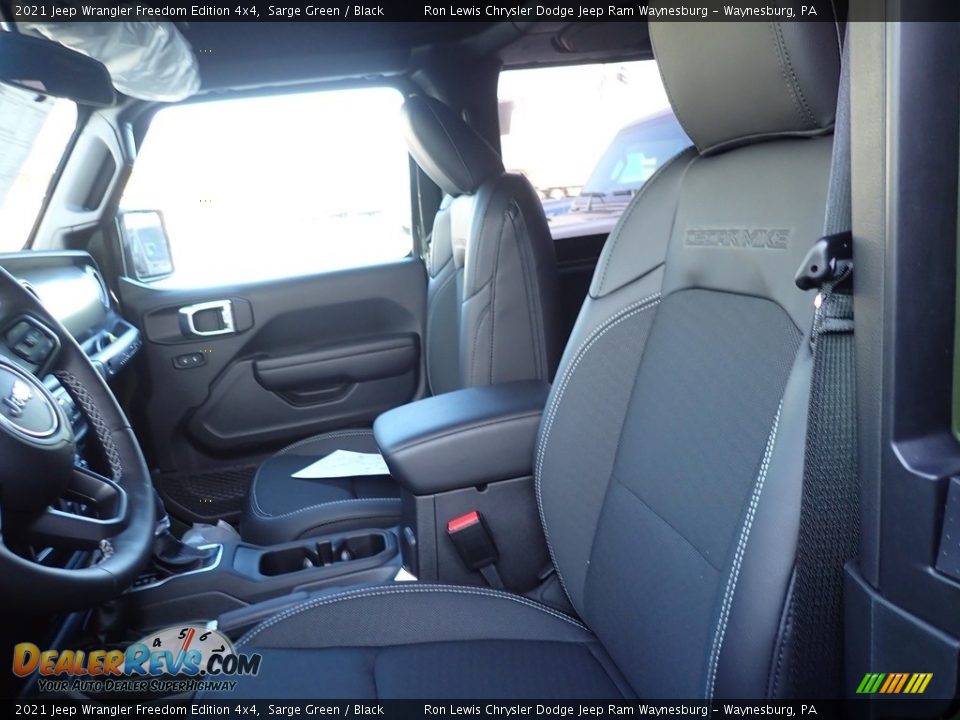 Black Interior - 2021 Jeep Wrangler Freedom Edition 4x4 Photo #16