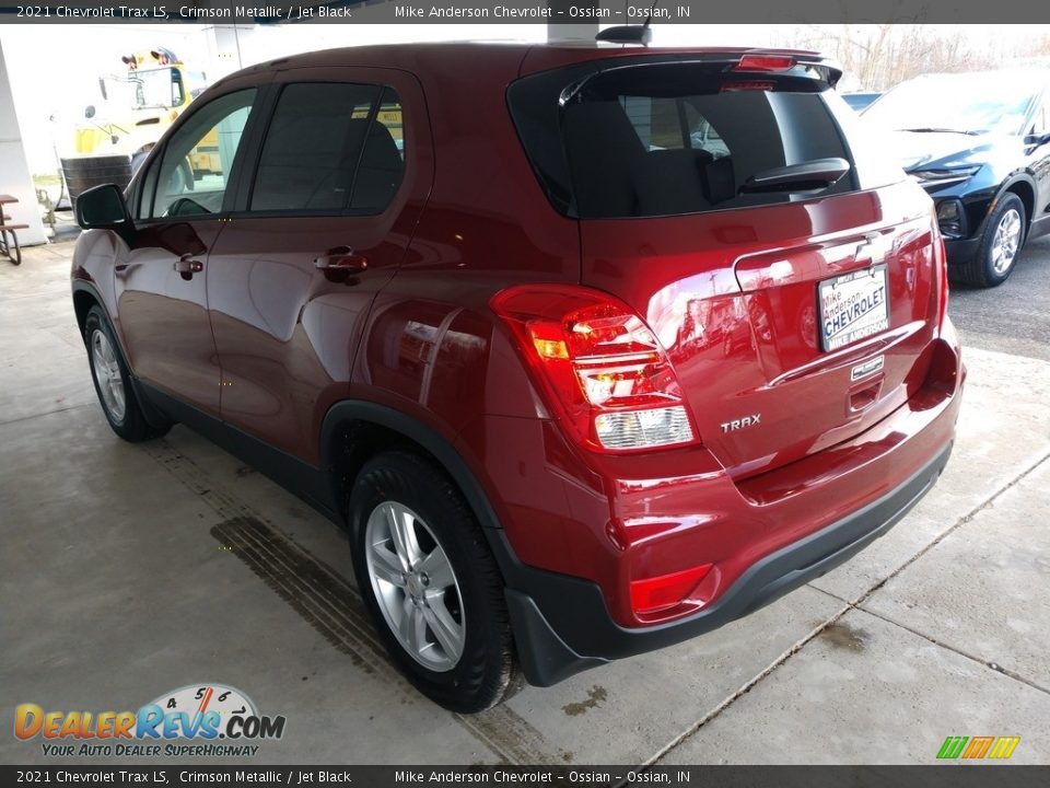 2021 Chevrolet Trax LS Crimson Metallic / Jet Black Photo #8